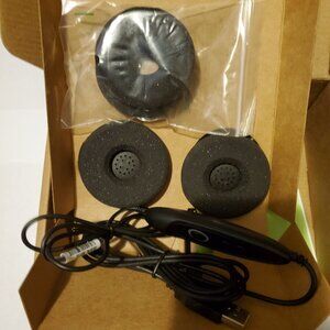 NEW ADDASOUND CRYSTAL USB SR2732 BLACK HEADSET HEADPHONES MICORPHONE